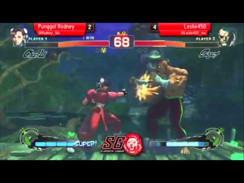 Leslie450 (Sagat) vs Rodney (chunli) pt3 - FT5 Deuce rules (SEL SFAL Sn1)