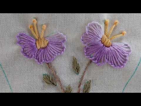 Flor em ponto caseado, Flower in Buttonhole