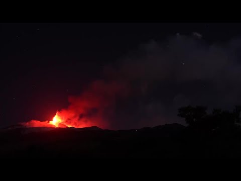 Video Thumbnail: Mount Etna erupts again with intense activity in southeast crater area | AFP