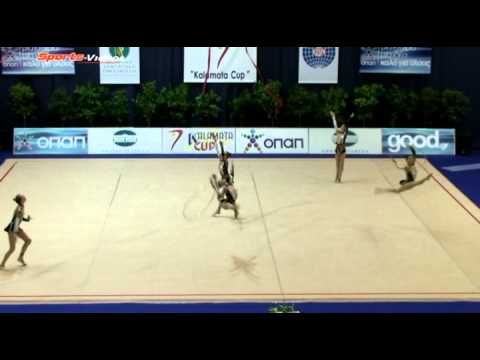 UKRAINE ENSEMBLE GROUP KALAMATA CUP 2011 3 RIBBONS 2 HOOPS.mp4