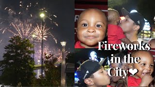 Family Night In The City | Baby Boy Experiences Fireworks For The First Time❤️