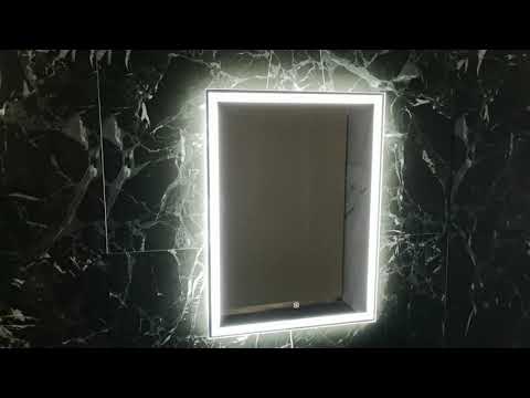 Миниатюра изображения товара Зеркало Пекам Greta 100x80 / greta-100x80s (с подсветкой и сенсором на прикосновение)
