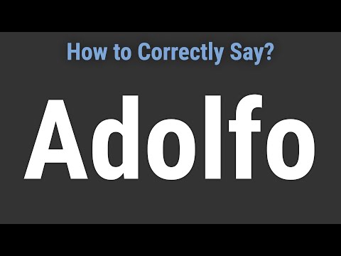 How to Pronounce Name Adolfo (Correctly!)