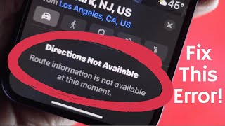 Direction Not Available on iPhone Maps? -  Here