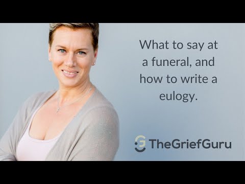 How to write a moving eulogy