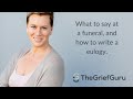 How to write a moving eulogy