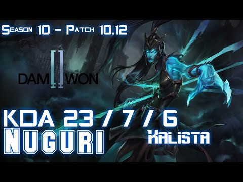 DWG Nuguri KALISTA vs IG The Shy NEEKO Top - Patch 10.12 KR Ranked