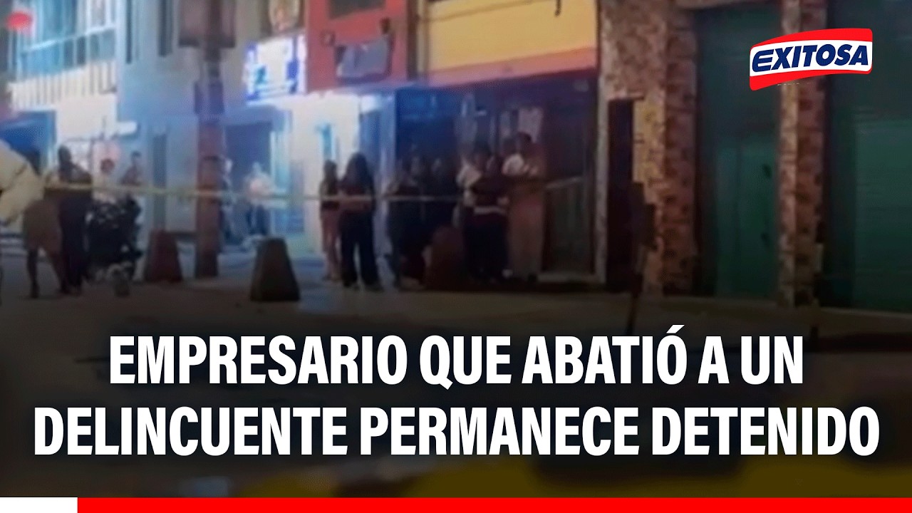 🔴🔵 Empresario que abatió a un delincuente e hirió a otro permanece detenido