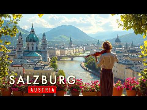 Salzburg Walking Tour 4K | Austria’s Most Beautiful City