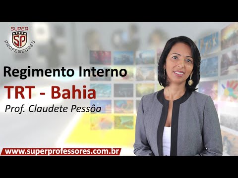 REGIMENTO INTERNO TRT-BA
