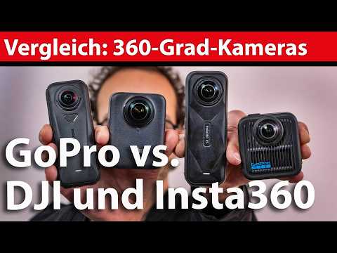 GoPro Max 2 gegen DJI Osmo 360 und Insta360 X5 und X4 Air: Wer baut die beste 360-Grad-Kamera?