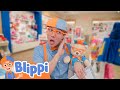 Blippi S Build A Bear Adventure A Silly Fluffy Mess Blippi FULL EPISODE Moonbug Kids