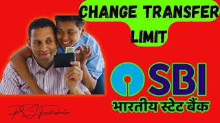How to change transfer limit in SBI online banking