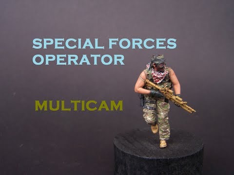 Painting 1/35 Special forces operator in Multicam