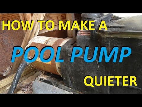 How To Make a Pool Pump Quieter!