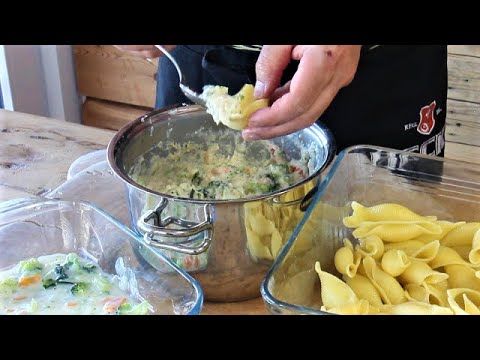 PASTA DELLA DOMENICA CONCHIGLIONI RIPIENI con verdure Ricetta conchiglie ripiene conchiglioni