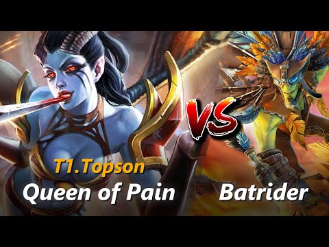 Topson mid Queen of Pain vs Batrider | First 10 minutes