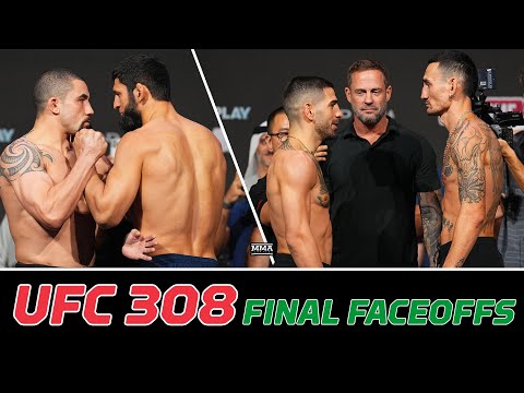 UFC 308 Final Faceoffs: Topuria vs. Holloway, Chimaev Stares Daggers At Whittaker | MMA Fighting