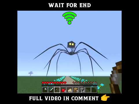 Horror Spider in Minecraft 😱 | #minecraft #shorts