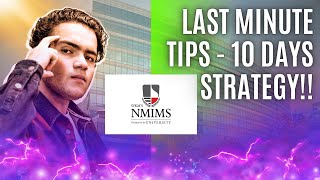 NMIMS Mumbai Admission Pakka😱🔥| Nmims Last Minute Tips/10 Days Strategy | NPAT/NLAT/NCET