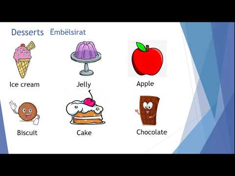 Klasa III - Food and Drinks-  Ushqimi dhe pijet  ne Gjuhen Angleze