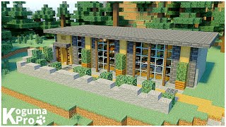 【マインクラフト】おしゃれなモダンハウスの作り方【マイクラ建築】How to Build a Modern　House. 【Minecraft tutorial】