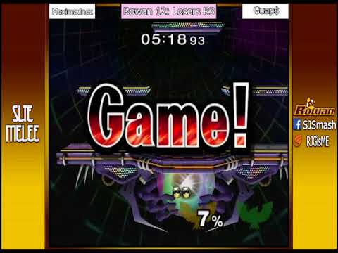 Rowan SSBM 12: Meximadnez (Falcon) Vs. Guap$ (Falcon) - Losers R3