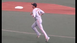 20190919 下半身の張りからスタメン復帰した坂本勇人の試合前の様子 2