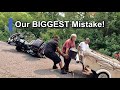 We NEVER Want To Do This Again! - Our Biggest Mistake Yet  #MotorcycleCamping