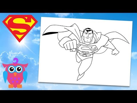 Coloring Justice League - Superman Coloring Book & Pages