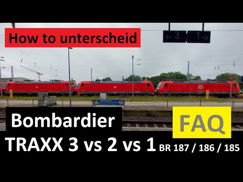 Spotting features Bombardier TRAXX Lokomotiven / How to Unterscheid Traxx 1 vs 2 vs 3 - Alex E - FAQ