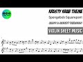 Karaoke Krusty Krab Theme Spongebob Squarepant Violin Sheet Music