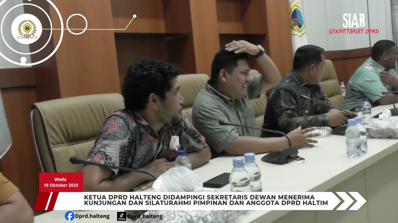 SilaturaHMI Pimpinan dan Anggota DPRD Kab. Haltim bersama Pimpinan dan Anggota DPRD Kab Halteng