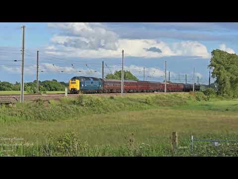 Deltic D9009 Alycidon on the east coast mainline June 2018, Albert Gilmour Memorial Charter.