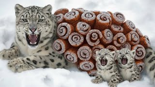 Miracle in the Himalayas 🏔️ | Snow Leopard Cub Defies the Impossible | Animal Angels