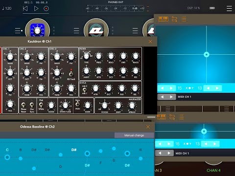 Setting Up ROZETA XY Pads & Bassline to Control Kauldron Synth - iPad Tutorial