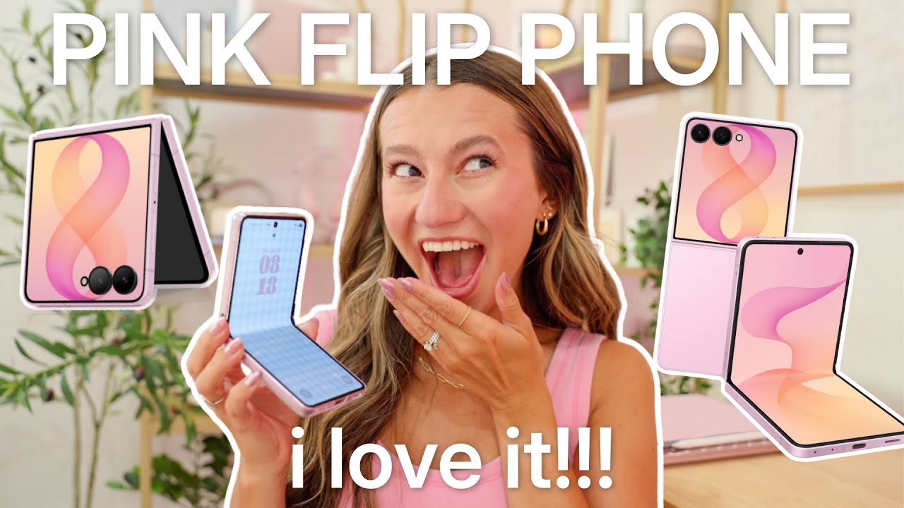 pink samsung galaxy z flip8 unboxing 💗 features, camera test, accessories + first impressions