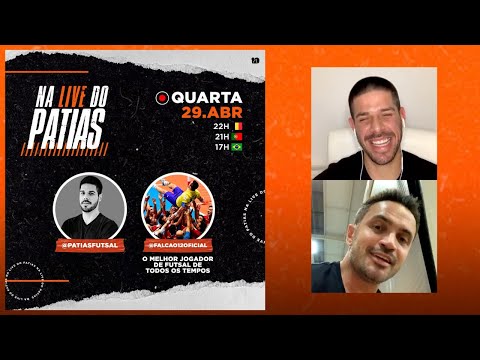 Na Live do Patias - O Rei Falcão / Melhor jogador de futsal de todos os tempos
