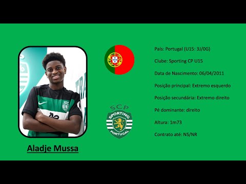 Aladje Mussa | 2011 (Sporting CP) footage vs Ireland U15 and Ukraine U15