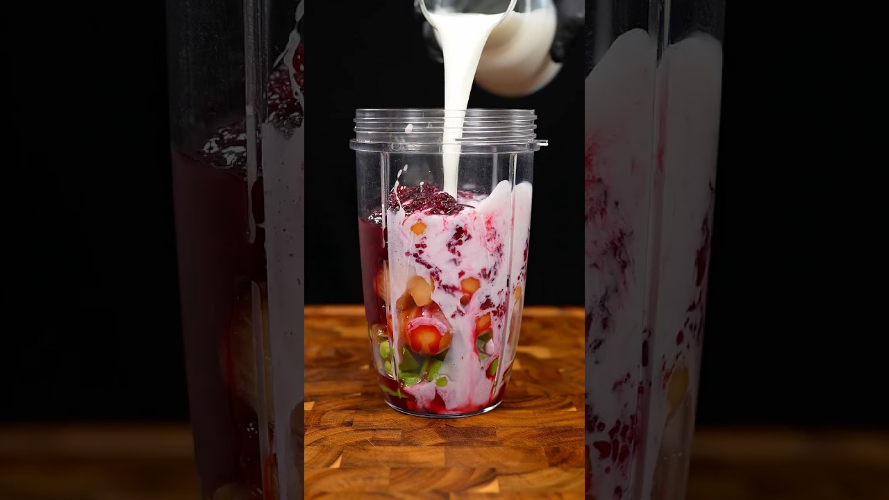 Californian Black Plum Avocado Smoothie | Ultra Creamy, Refreshing & Healthy Drink Recipe #shorts