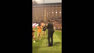 Cody Purvis - "National Anthem" at Camden Yards 9/24/16 - Baltimore Orioles v. Arizona Diamondbacks