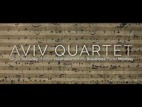 Aviv quartet The new CD - Franz Schubert Last Quartets - Quatuor Aviv