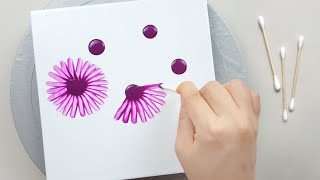 (626) פרח הקוסמוס | רעיונות לציור קל | ציור אקרילי למתחילים | המעצבת Gemma77