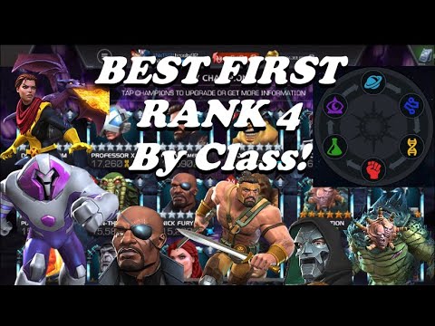 Top 5 Best First Rank 4, 6 Star Champions by Class | Marvel Contest of Champions