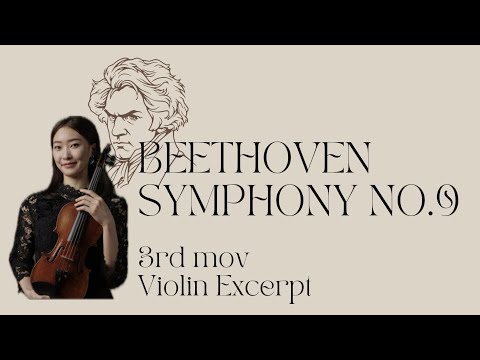 Beethoven Symphony No.9, Mvt 3 Violin excerpt