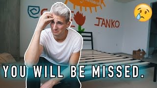 saying goodbye. (Emotional)