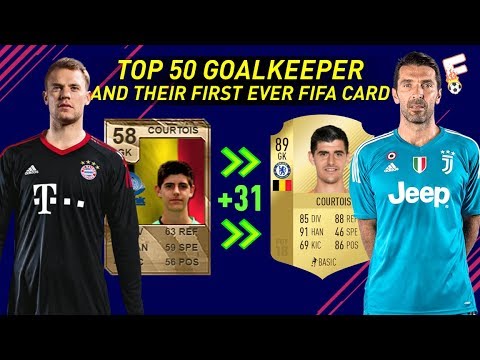 Top 50 Goalkeeper and Their First Ever FIFA Card ⚽ Then and Now ⚽ Ft. Buffon, Neuer, De Gea, etc ⚽ F