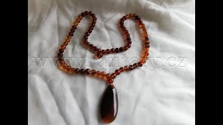 Náhrdelník z myanmarského jantaru PB-45