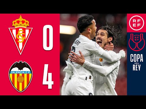 Resumen Copa del Rey | Real Sporting de Gijón 0-4 Valencia CF | Octavos de final