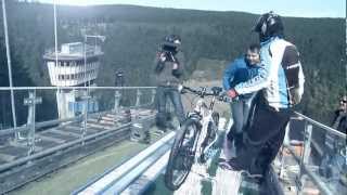 preview picture of video 'Haibike - Making Of (Bike Uphill Schanze Oberhof)'